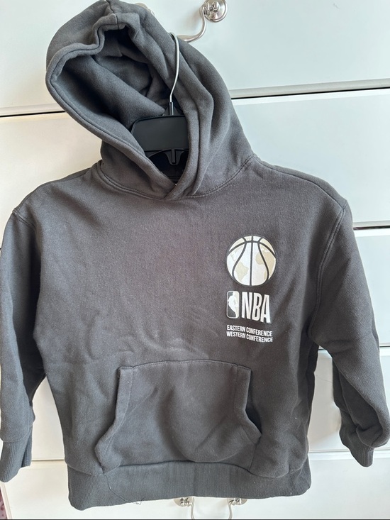 NBA Other - NBA Kids Gray Hoodie with White Basketball Logo